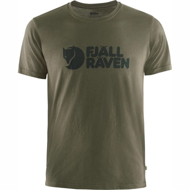 T-Shirt Fjallraven Homme Logo Dark Olive 3 T-Shirt Fjallraven Homme Logo Dark Olive