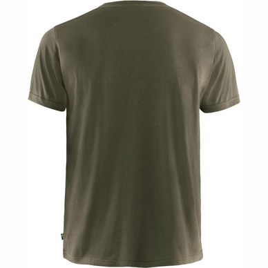 T-Shirt Fjallraven Homme Logo Dark Olive 4 T-Shirt Fjallraven Homme Logo Dark Olive – Image 2
