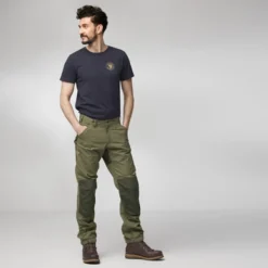 Pantalon Fjallraven Men Greenland Trail Trousers Dark Olive 12 Pantalon Fjallraven Men Greenland Trail Trousers Dark Olive -Fjallraven 3 greenland trail trousers m 86677 625 662 c model fjr