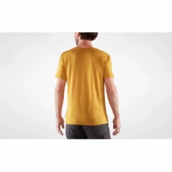 Fjallraven T-Shirt Fjällräven Homme Fjällräven Logo Ochre -Fjallraven 4 Fjallraven Logo T shirt M 87310 160 D MODEL FJR