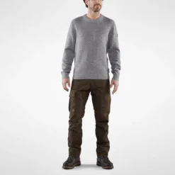 Pull Fjallraven Men Ovik Nordic Sweater Grey -Fjallraven 5 F82020 FW19 c oevik nordic sweater m fjaellraeven 21