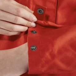 Fjallraven Women Vardag Anorak Bordeaux Red -Fjallraven 5 Vardag Anorak W 87009 334 H DETAIL FJR