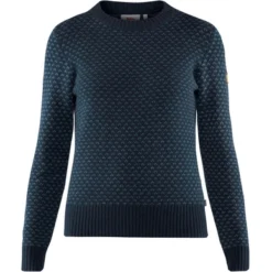 Fjallraven Pull Fjällräven Women Övik Nordic Sweater Dark Navy