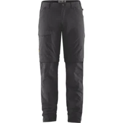 Fjallraven Pantalon Fjällräven Men Travellers MT Zip-off Trousers Dark Grey