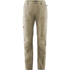 Fjallraven Pantalon Fjällräven Women Travellers MT Zip-off Trousers Light Beige