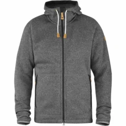 Fjallraven Gilet Fjällräven Övik Fleece Hoodie Dark Grey