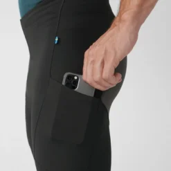 Leggings Fjallraven Men Abisko Trekking Tights Pro Black-Iron Grey -Fjallraven Abisko Trekking Tights Pro M 84772 550 048 G DETAIL FJR