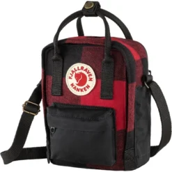Fjallraven Sac à Bandoulière Fjällräven Kånken Re-Wool Sling Red-Black -Fjallraven Kanken Re Wool Sling 23329 320 550 F MAIN FJR
