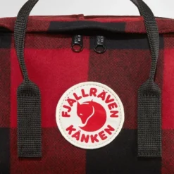 Fjallraven Sac à Dos Fjällräven Kånken Re-Wool Red Black -Fjallraven Kanken Rewool 23330 320 550 I DETAIL FJR