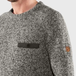Fjallraven Pull Fjällräven Men Lada Round-Neck Sweater M Grey 12 Fjallraven Pull Fjällräven Men Lada Round-Neck Sweater M Grey -Fjallraven Lada Round neck Sweater M 84139 020 G DETAIL FJR