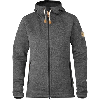 Pull Fjallraven Women Ovik Fleece Hoodie Dark Grey 3 Pull Fjallraven Women Ovik Fleece Hoodie Dark Grey
