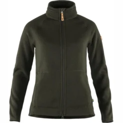Fjallraven Gilet Fjällräven Women Övik Fleece Zip Sweater Deep Forest