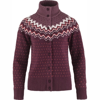Fjallraven Gilet Fjällräven Women Övik Knit Cardigan W Dark Garnet 3 Fjallraven Gilet Fjällräven Women Övik Knit Cardigan W Dark Garnet