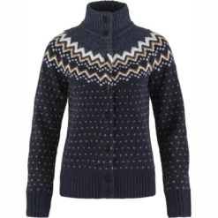 Fjallraven Gilet Fjällräven Women Övik Knit Cardigan W Dark Navy