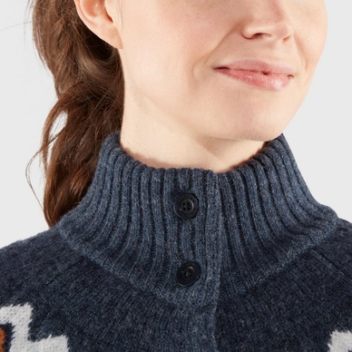 Fjallraven Gilet Fjällräven Women Övik Knit Cardigan W Dark Navy 5 Fjallraven Gilet Fjällräven Women Övik Knit Cardigan W Dark Navy – Image 3