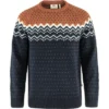 Pull Fjallraven Men Ovik Knit Sweater Dark Navy-Terracotta Brown 1 Pull Fjallraven Men Ovik Knit Sweater Dark Navy-Terracotta Brown -Fjallraven Ovik Knit Sweater M 81829 555 243 A MAIN FJR