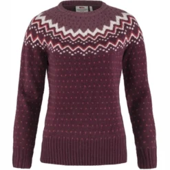 Fjallraven Pull Fjällräven Women Övik Knit Sweater W Dark Garnet