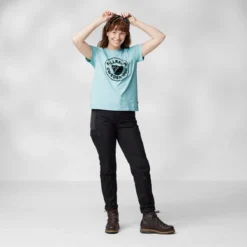 T-Shirt Fjallraven Woman Kånken Art Logo Tee Sky Blue 10 T-Shirt Fjallraven Woman Kånken Art Logo Tee Sky Blue -Fjallraven kanken art logo tee w 87147 501 c model fjr 2