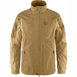 Veste Fjallraven Men Ovik Stencollar Jacket Buckwheat Brown Dune Beige